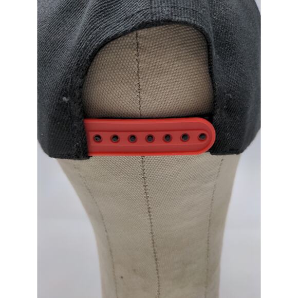 Chicago Snapback Hat Embroidered Spell Out Red & Black OSFM Picture Bill - Picture 7 of 11